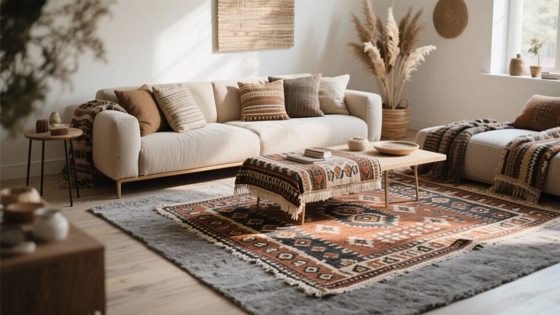 9. Layered Rugs for Texture