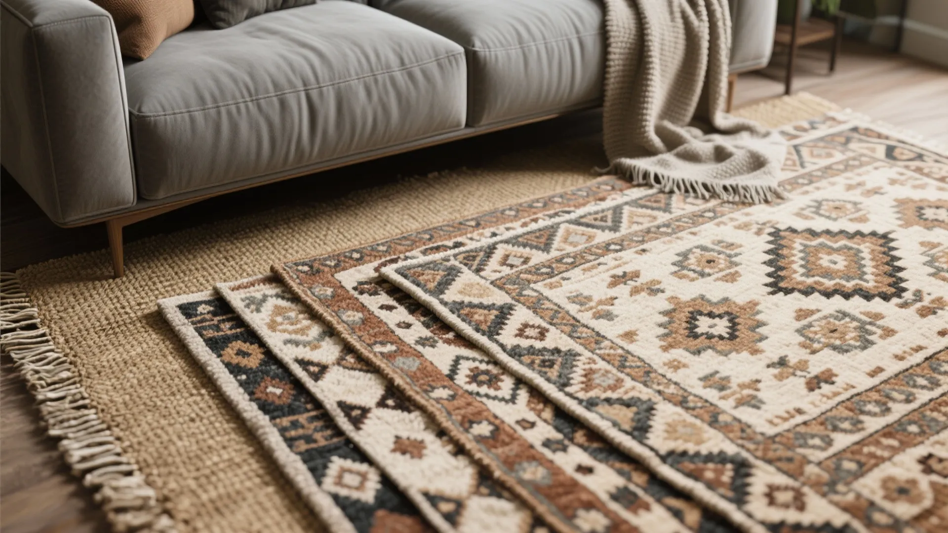 4. Layered Rugs for Texture