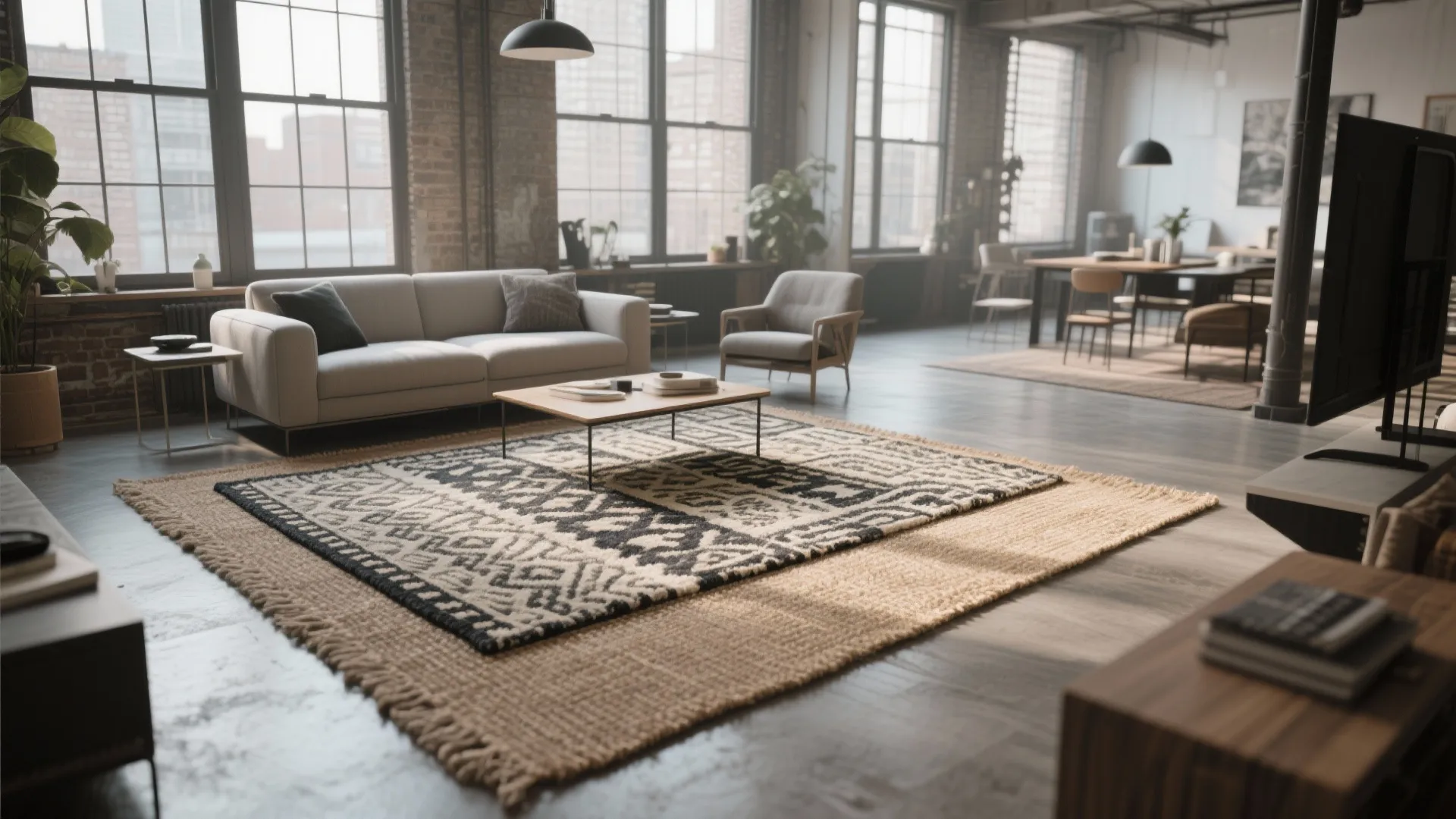 1. Layering Rugs for Depth