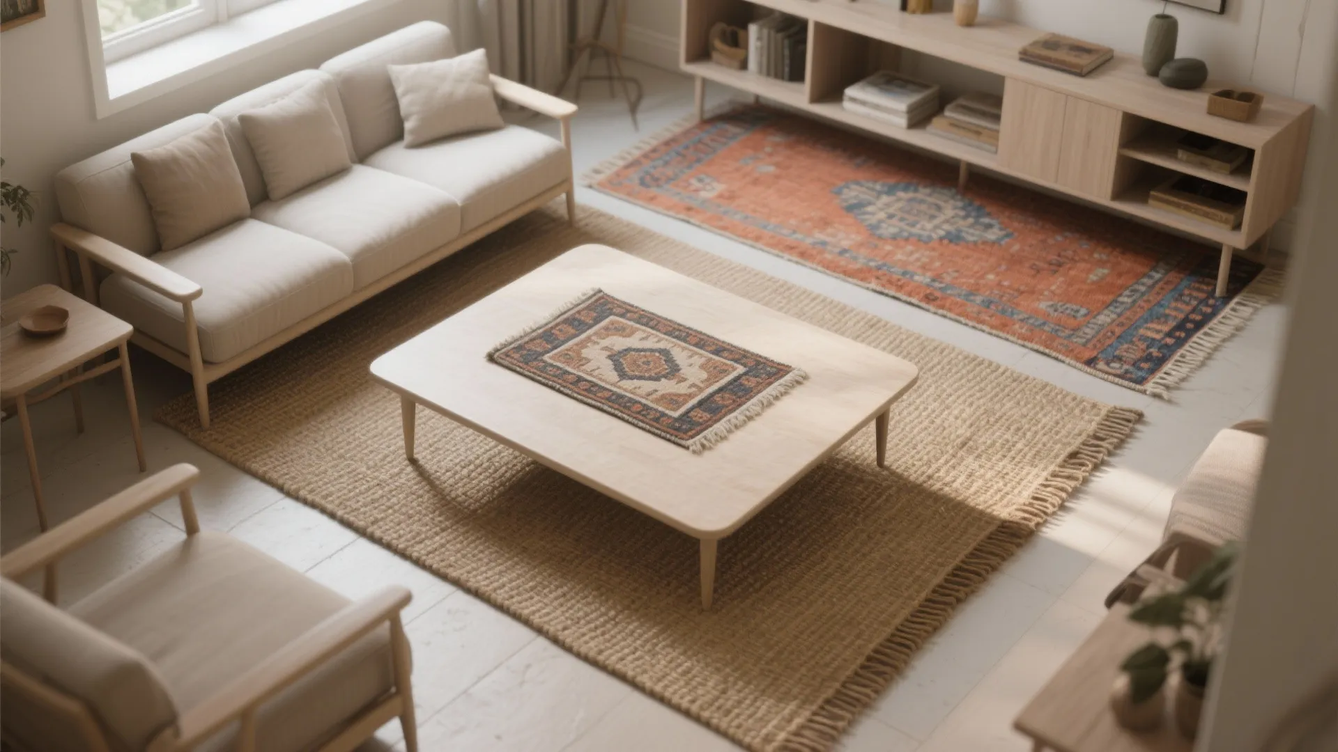 Layered Rugs to Add Depth Without Bulk