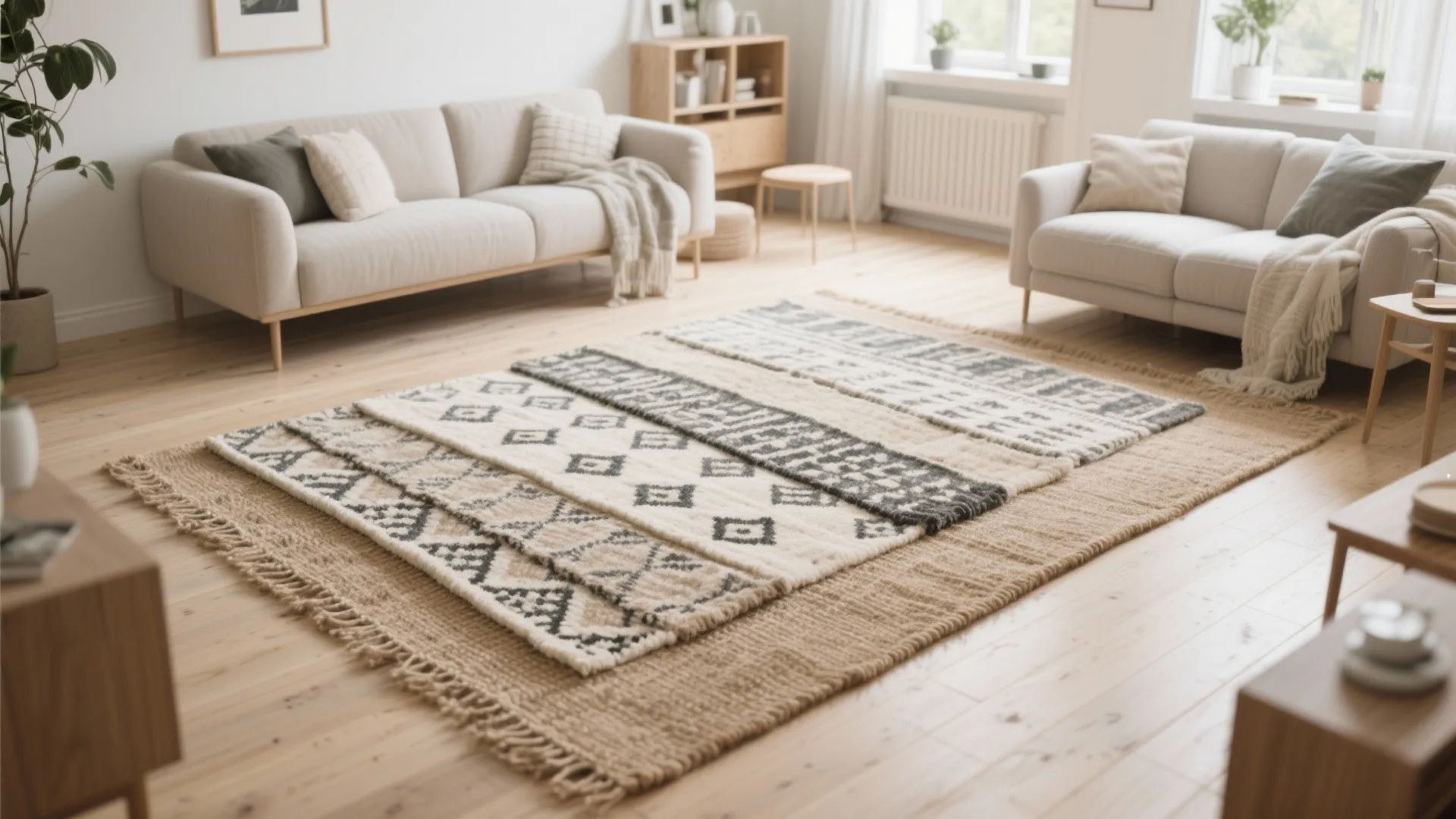 4. Layering Rugs
