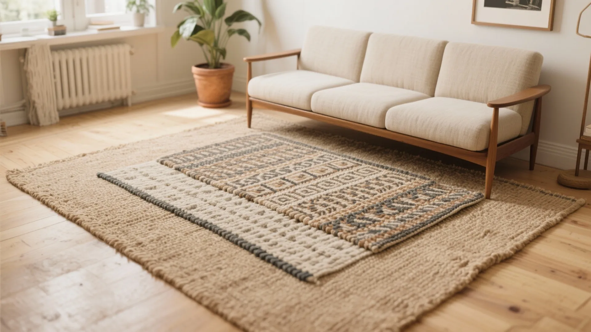Tip 2: Layer Rugs for Texture