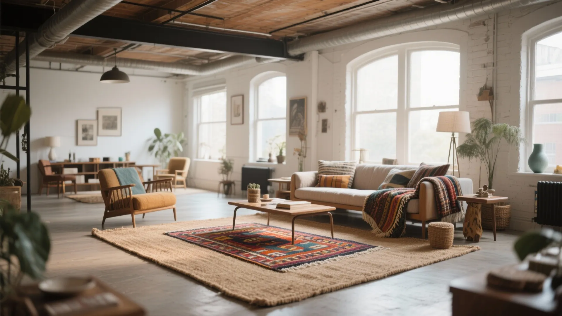 3. Layered Rug Look