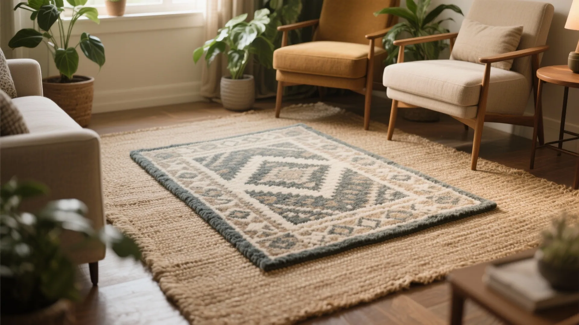 2. Layering Rugs for Texture