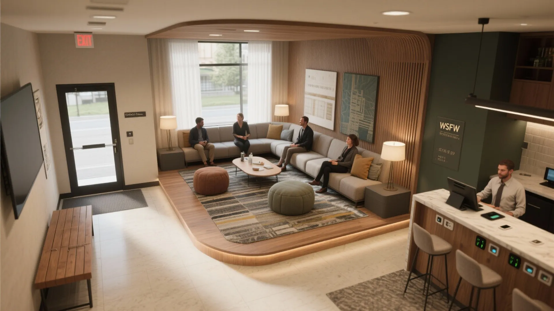 2. Create layered seating zones, not just chairs