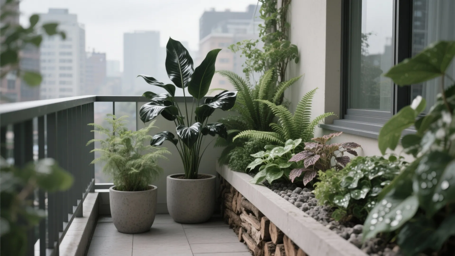 1) Layered Shade-Lovers with Texture as the Hero