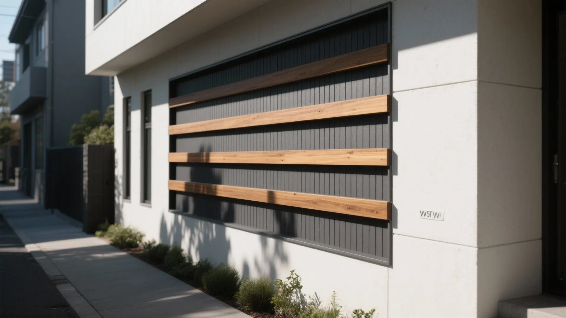 Layered cladding and shadow lines