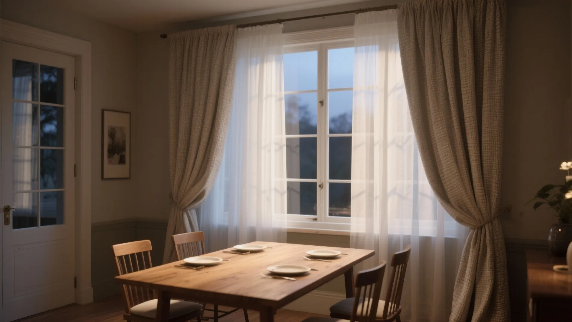 1. Layered sheers and drapes for flexible light