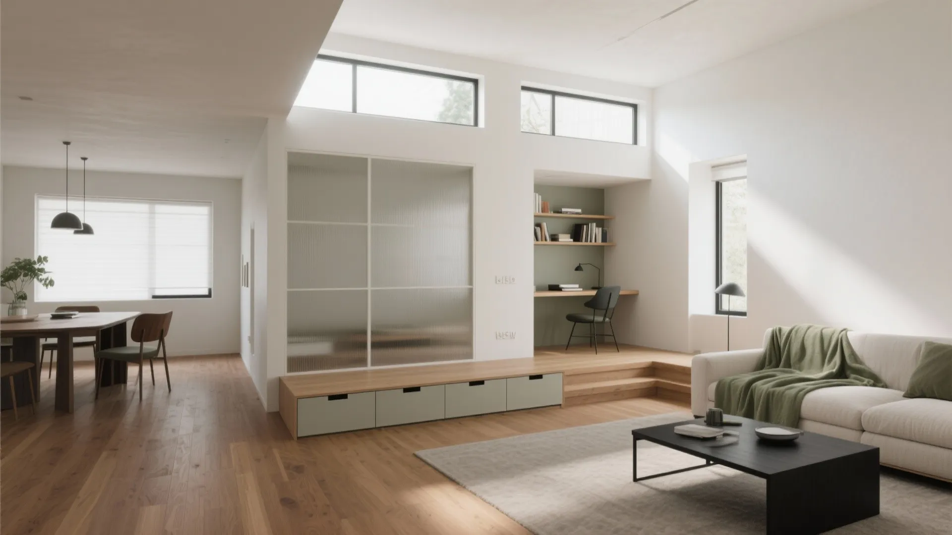 5) Borrow light and space with layers, not square meters