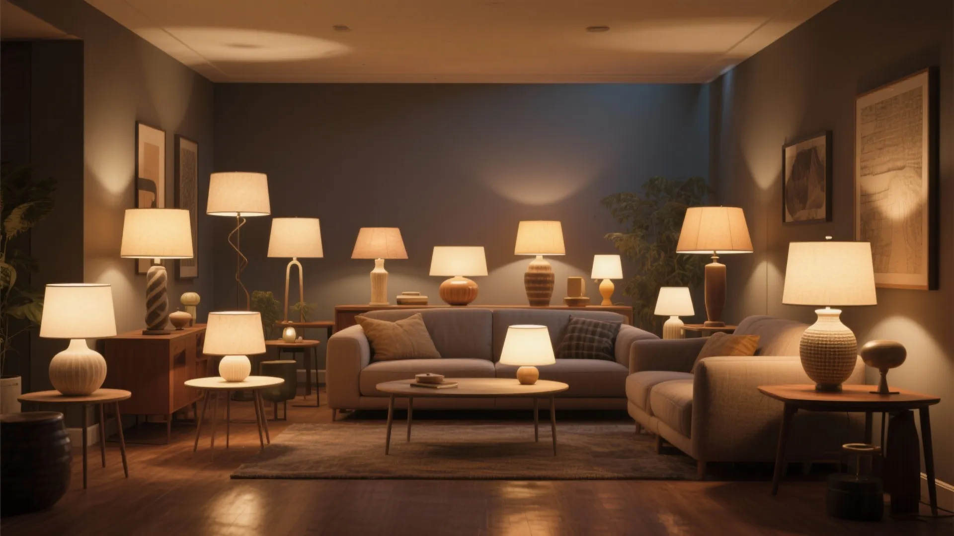 8. Layered Table Lamps