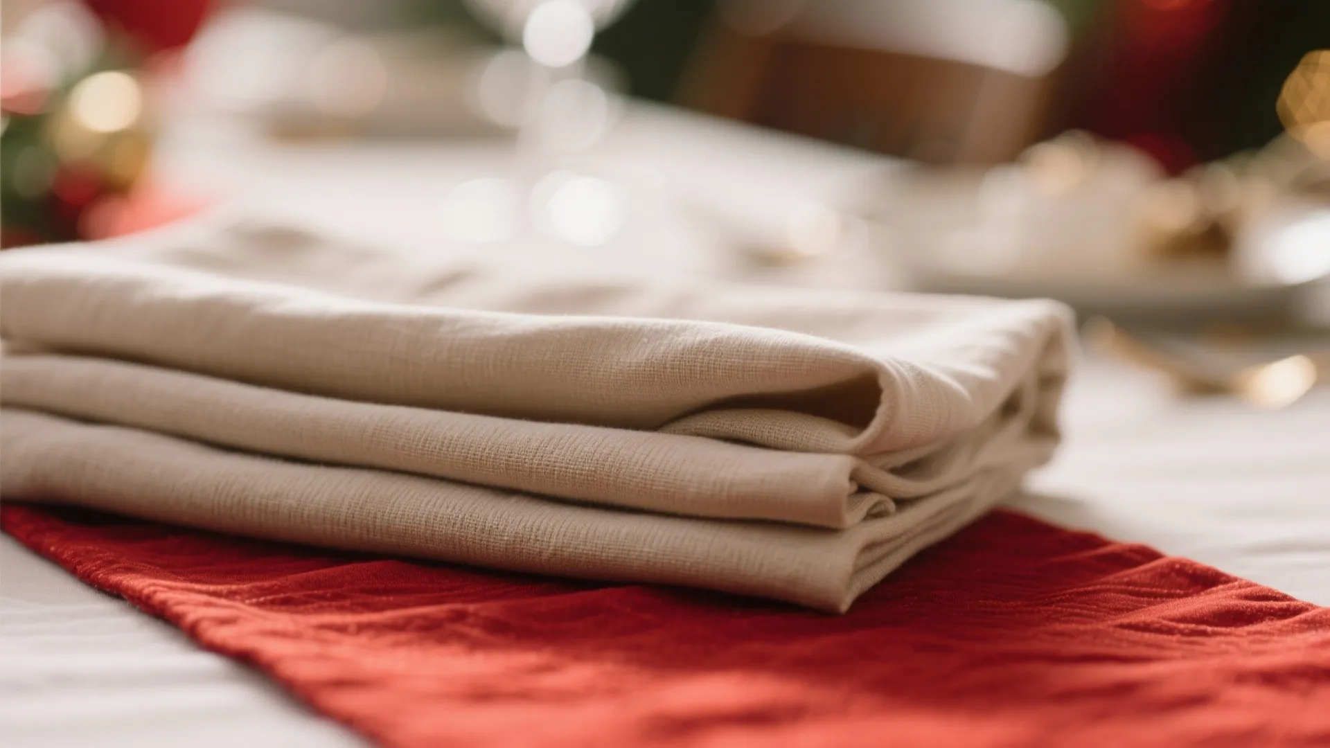 1. Layered Table Linens