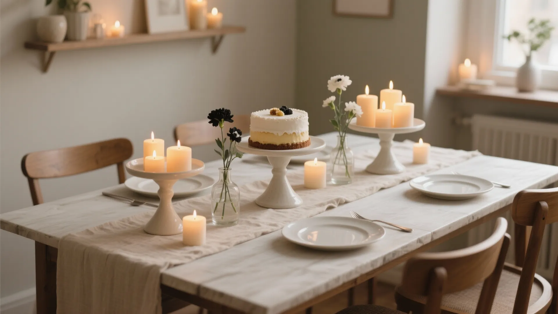 Layered Tablescape: Runners, Heights, and Soft Glow