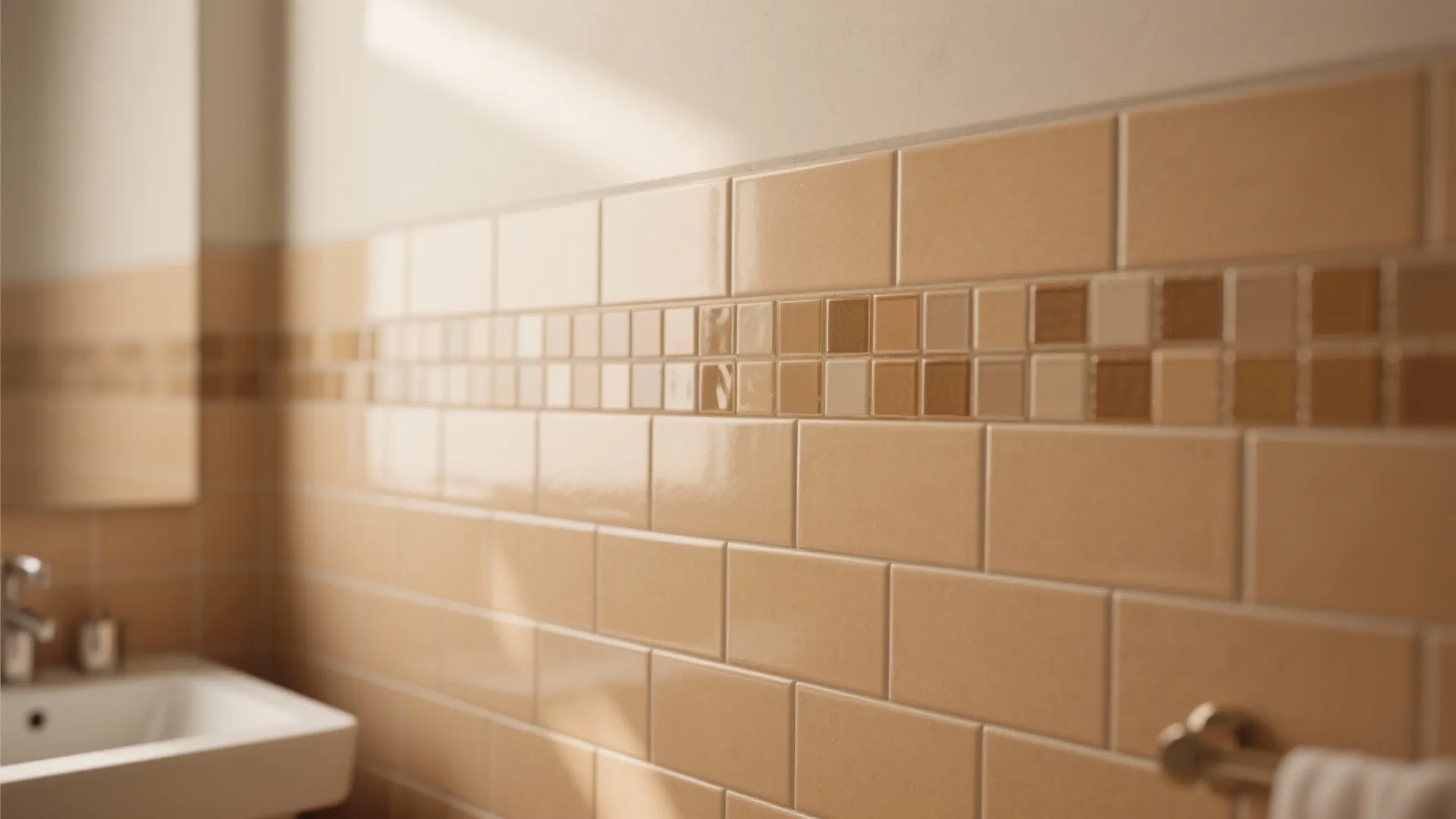 1. Layered Tan Tiles
