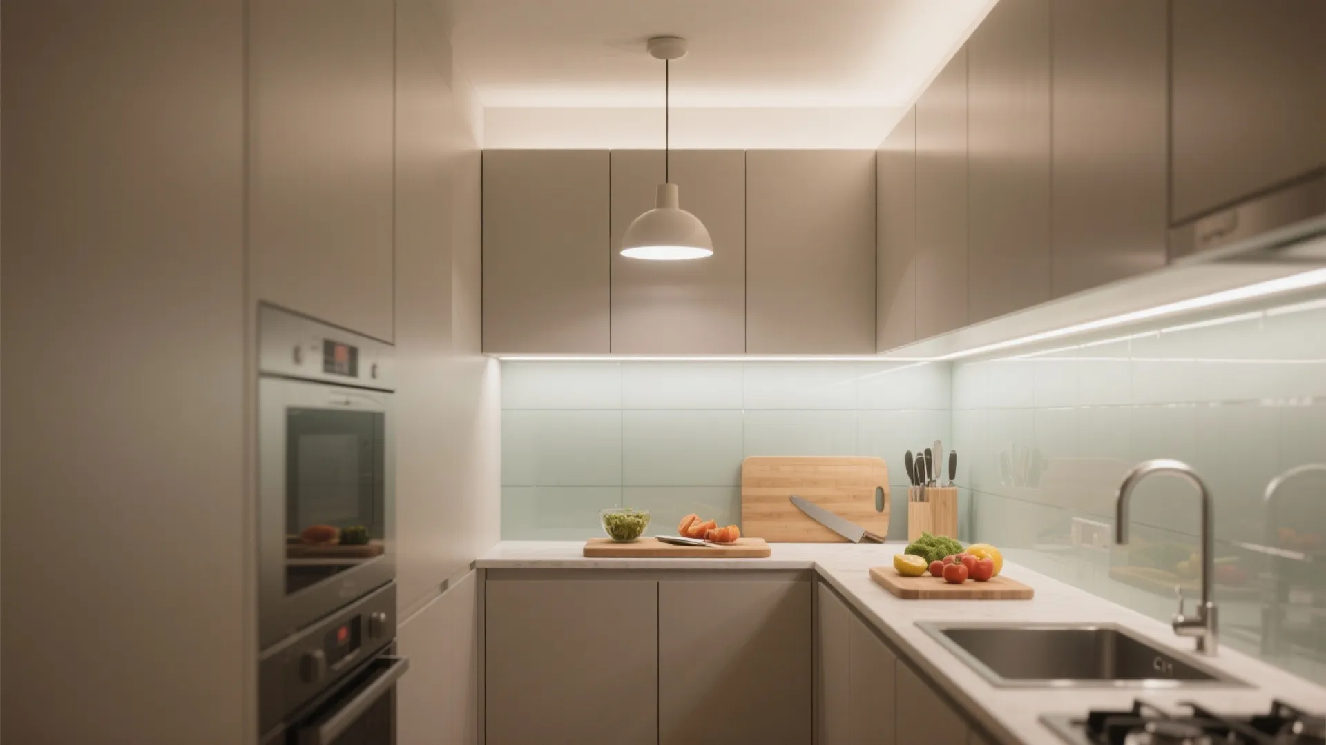 Task Lighting Layers in Compact Kitchens