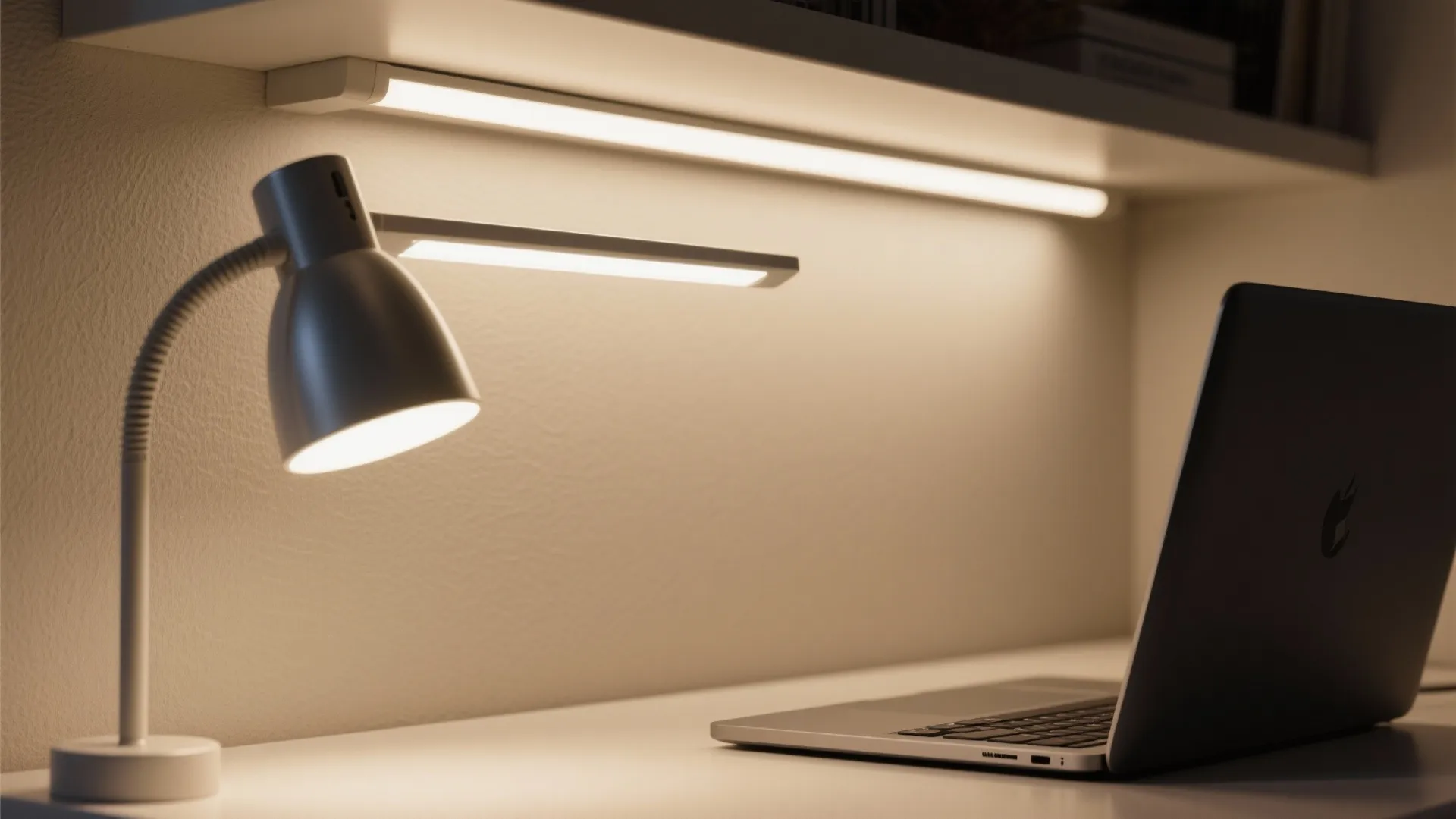 1) Light-first study zone: window-led desk and layered task lighting