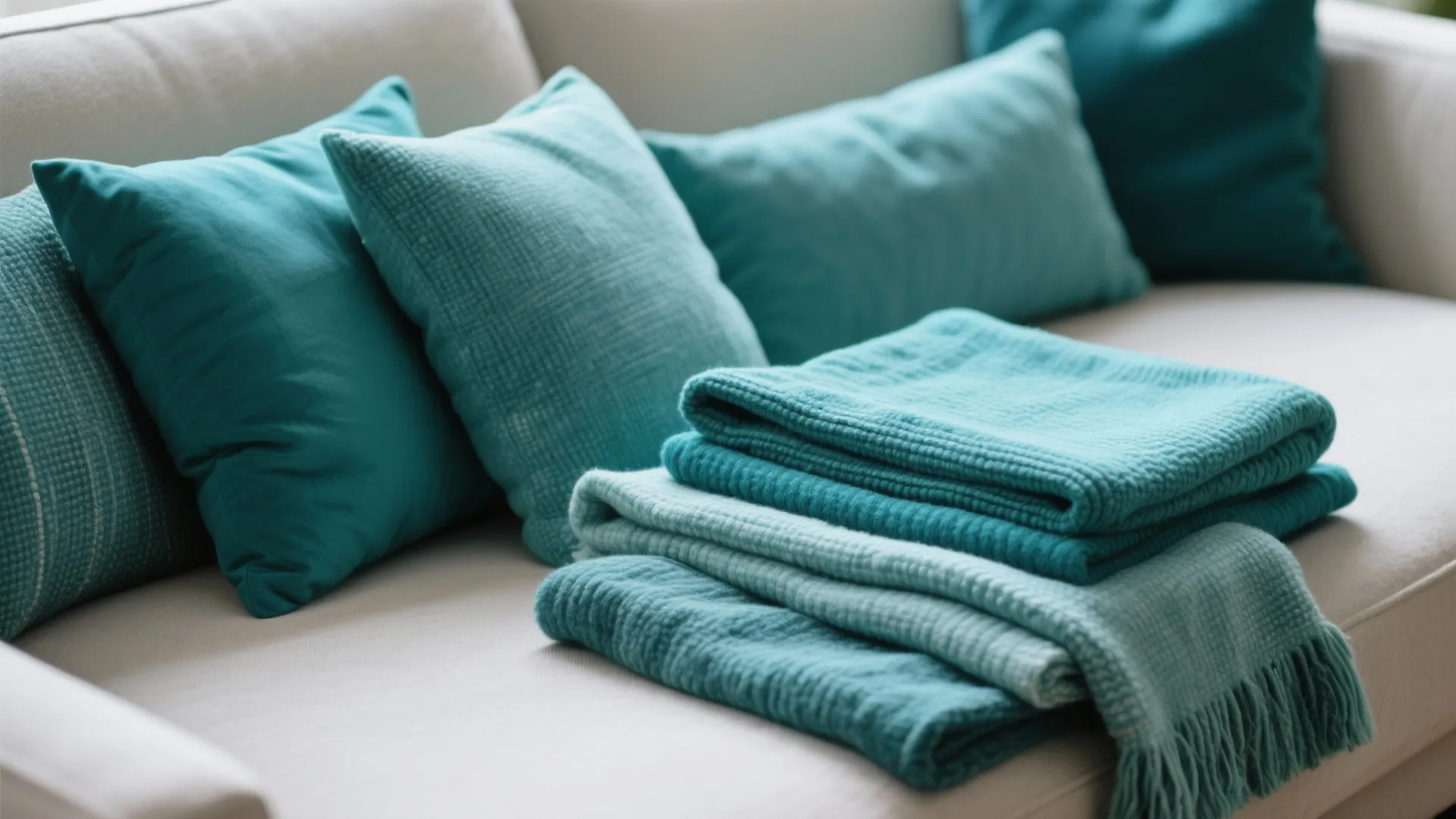 3. Layered Teal Textiles