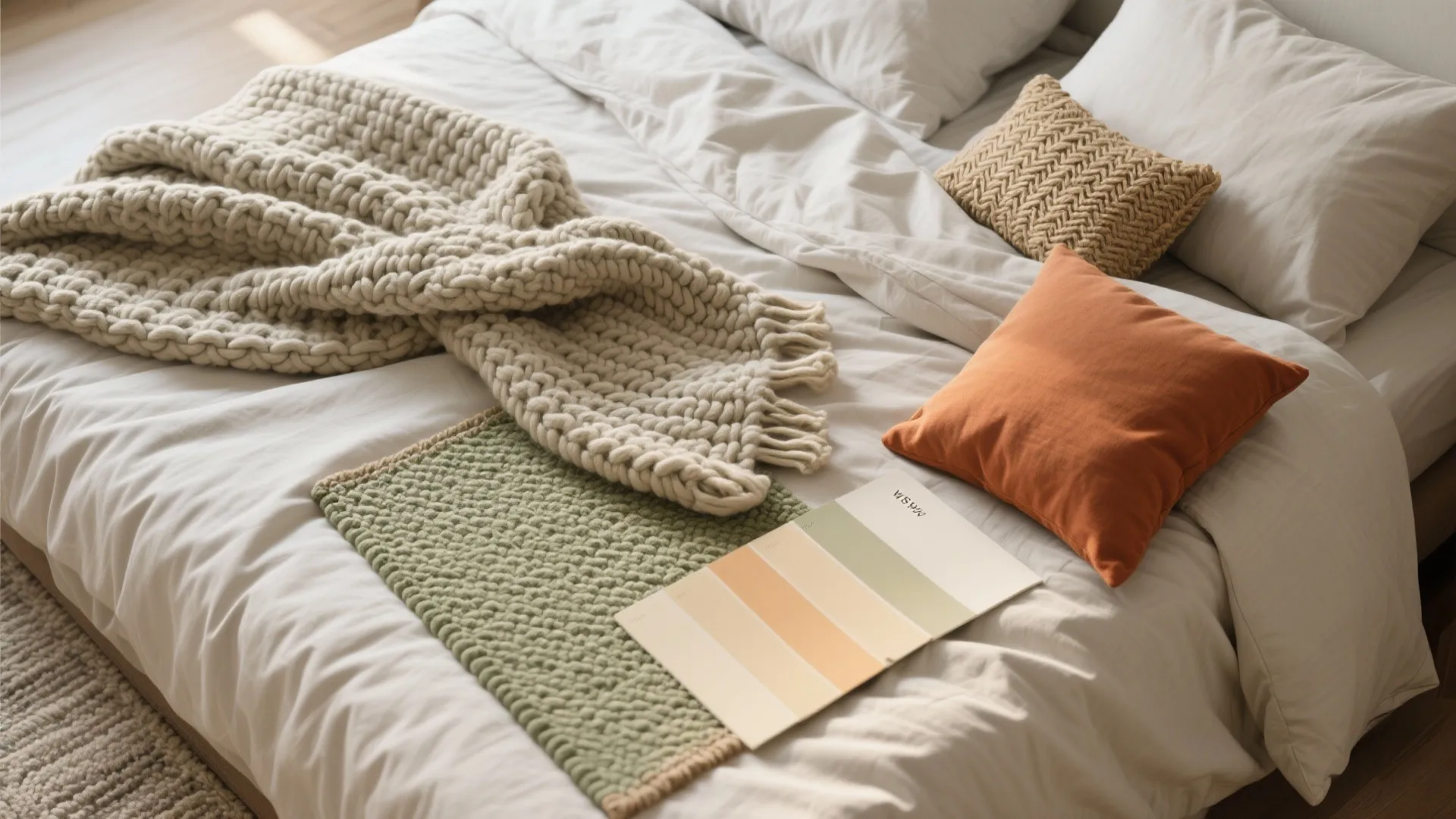 2. Layer textiles for a curated, lived-in look