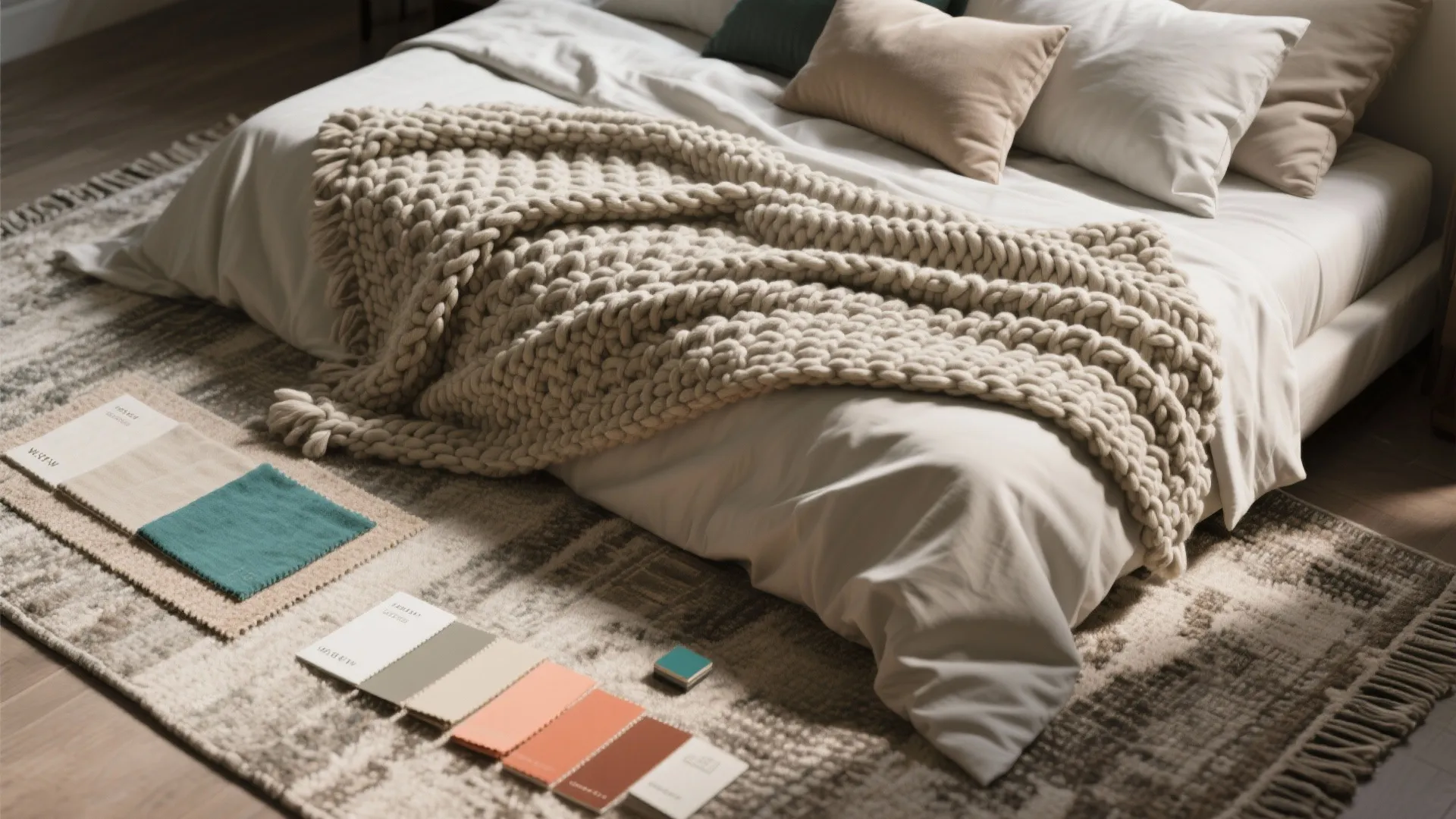 4. Layer textiles for depth and comfort