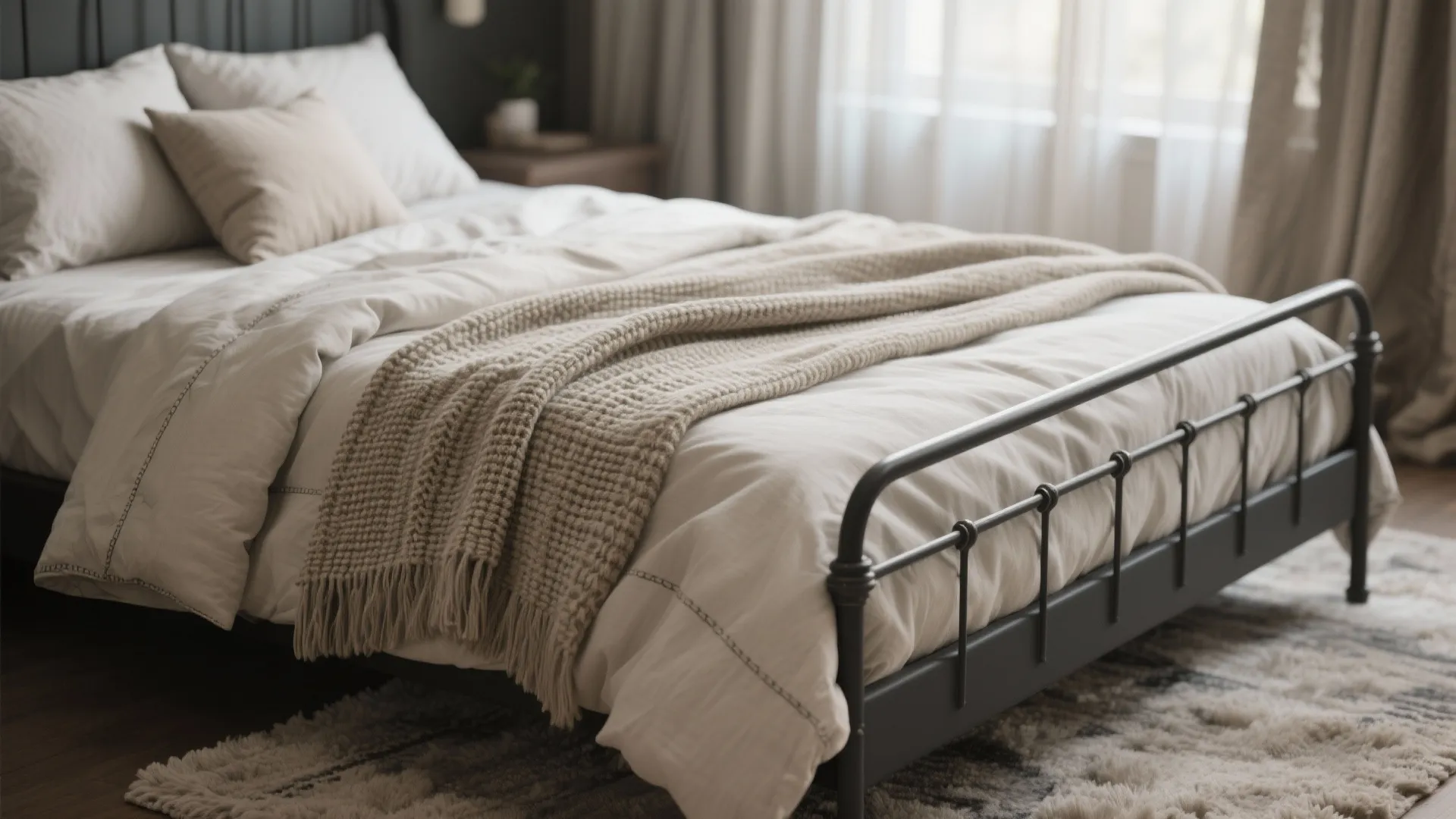 1. Layered Textiles to Soften the Look