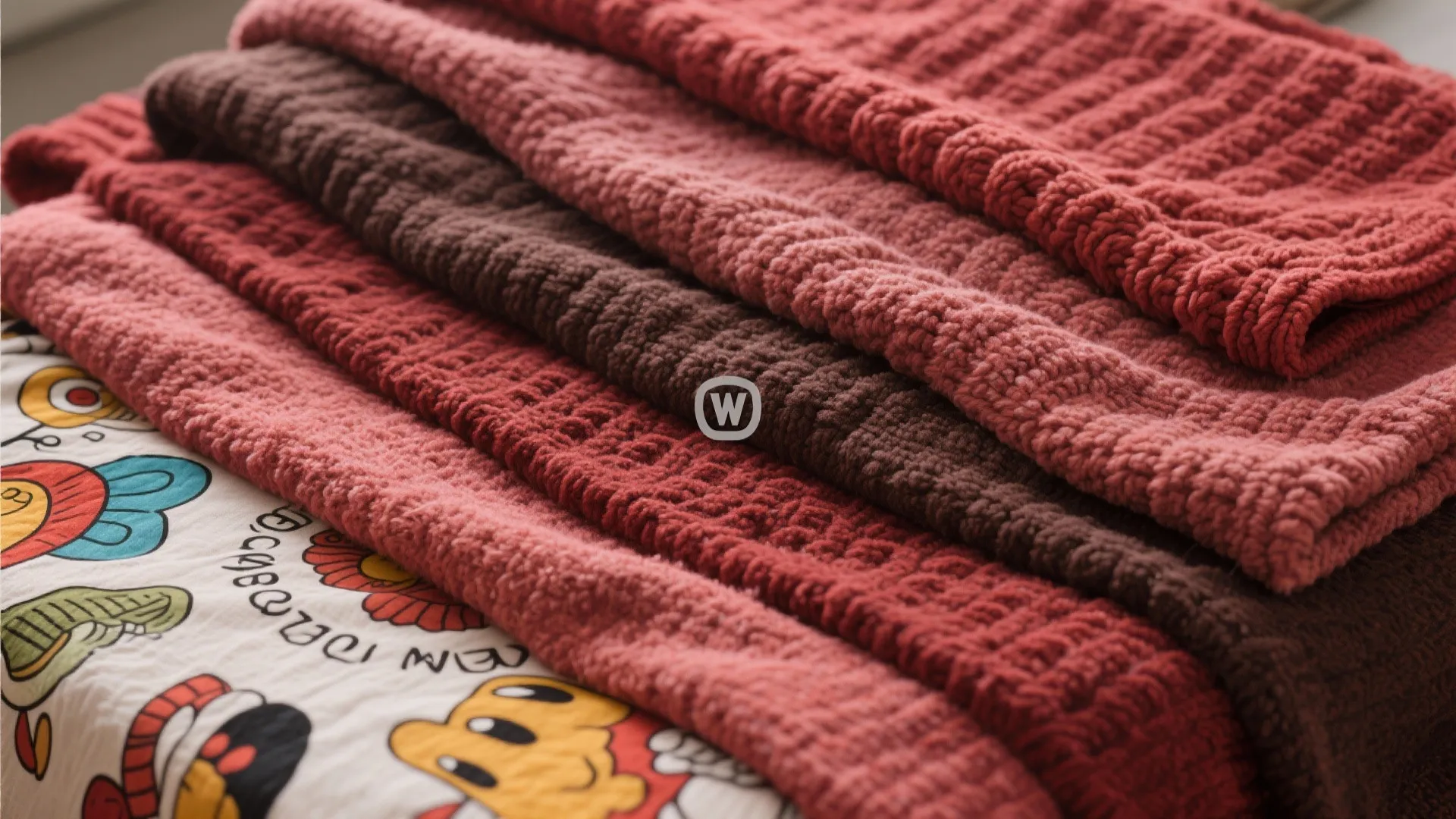 3. Layered Textiles with Contrasting Themes