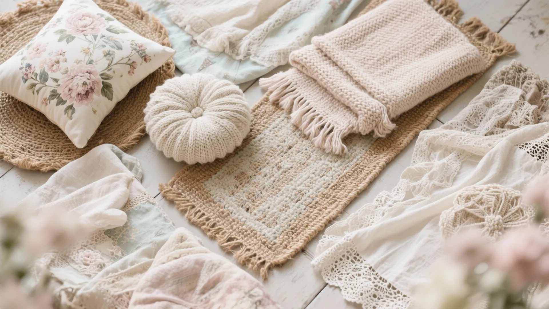 Layered Textiles (Rugs, Throws, and Pillows)