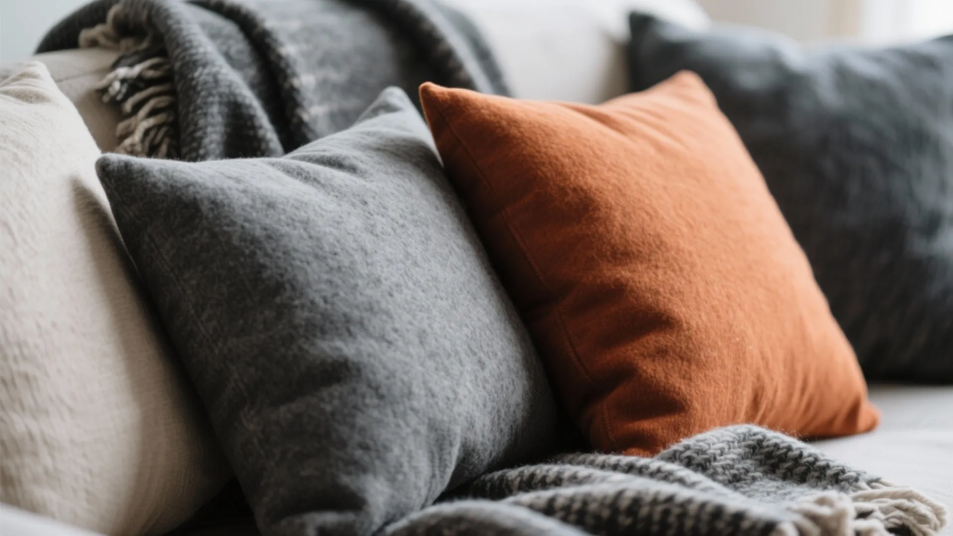 5. Layered Textiles in Warm and Cool Shades