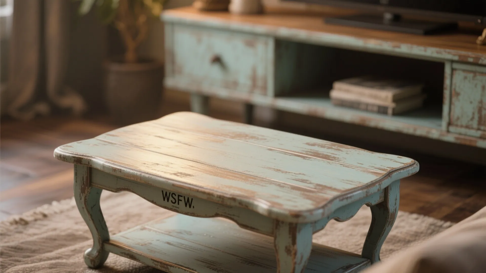 2. Refresh small furniture with layered textures