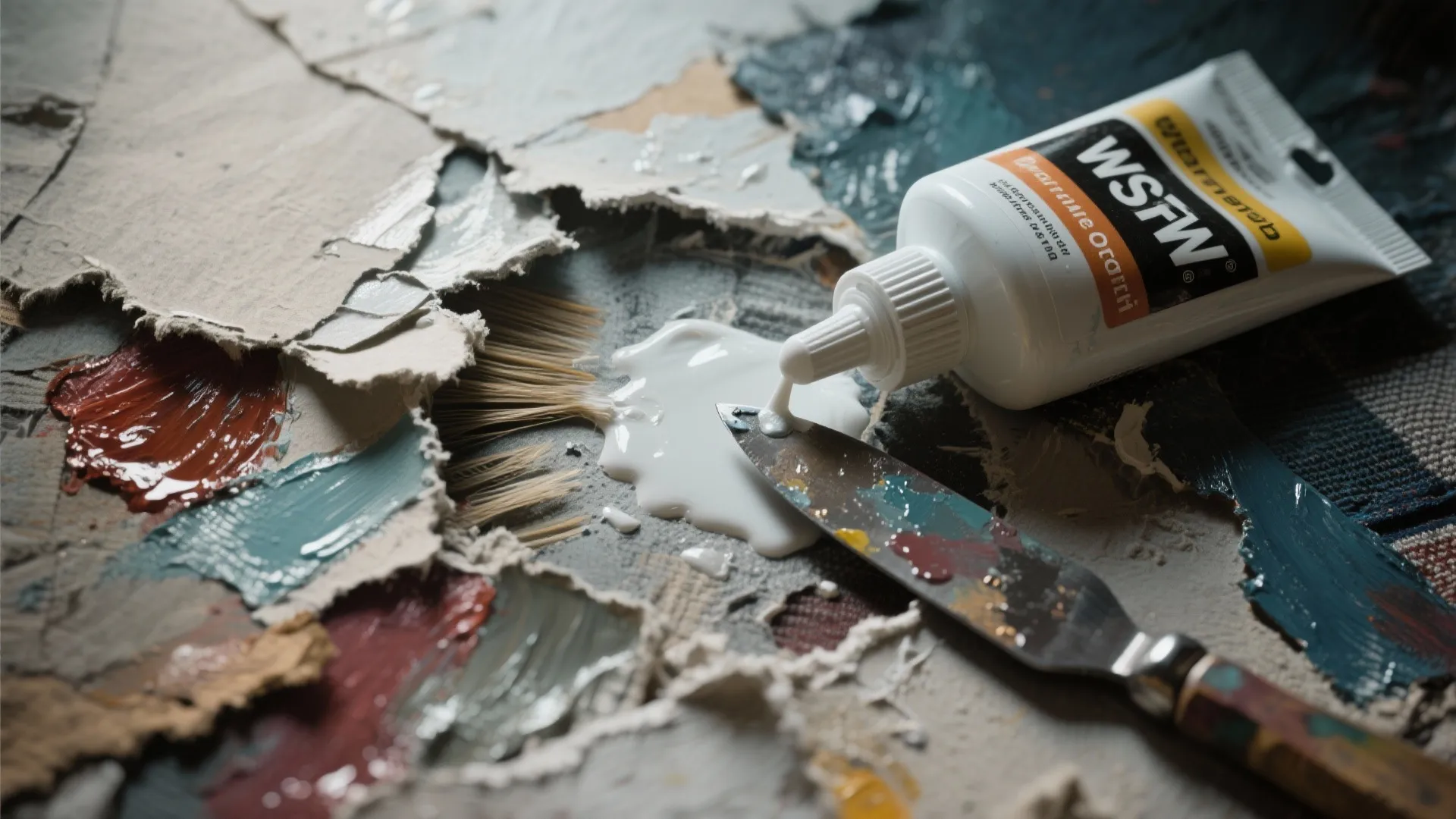 5. Layered Textures: Try Collage + Paint