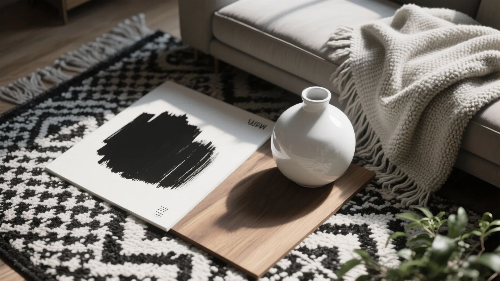 1. Layered Monochrome Textures