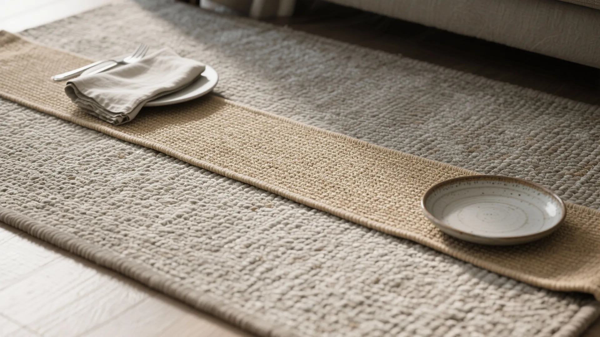 3. Layered Textures: Add a Runner or Natural-Fiber Accent