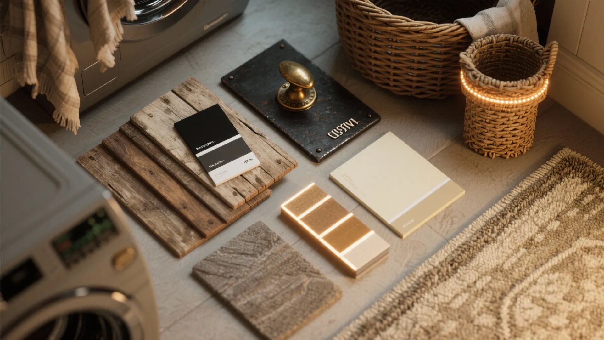 Layered Textures and Warm Lighting to Sell the Rustic Look