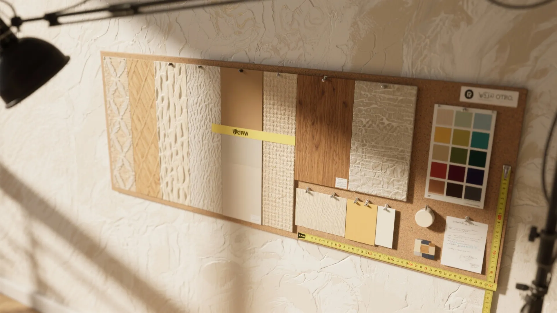 5. Layer textures: combine paint with wallpaper or panels