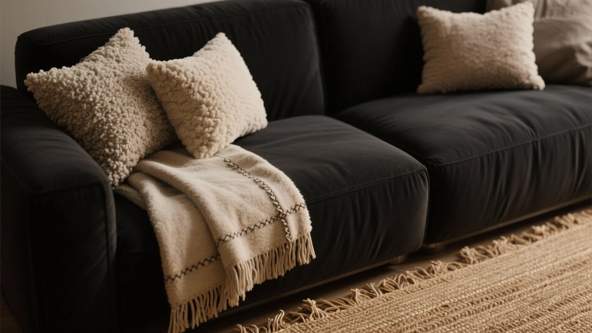 1. Layer textures to soften the black