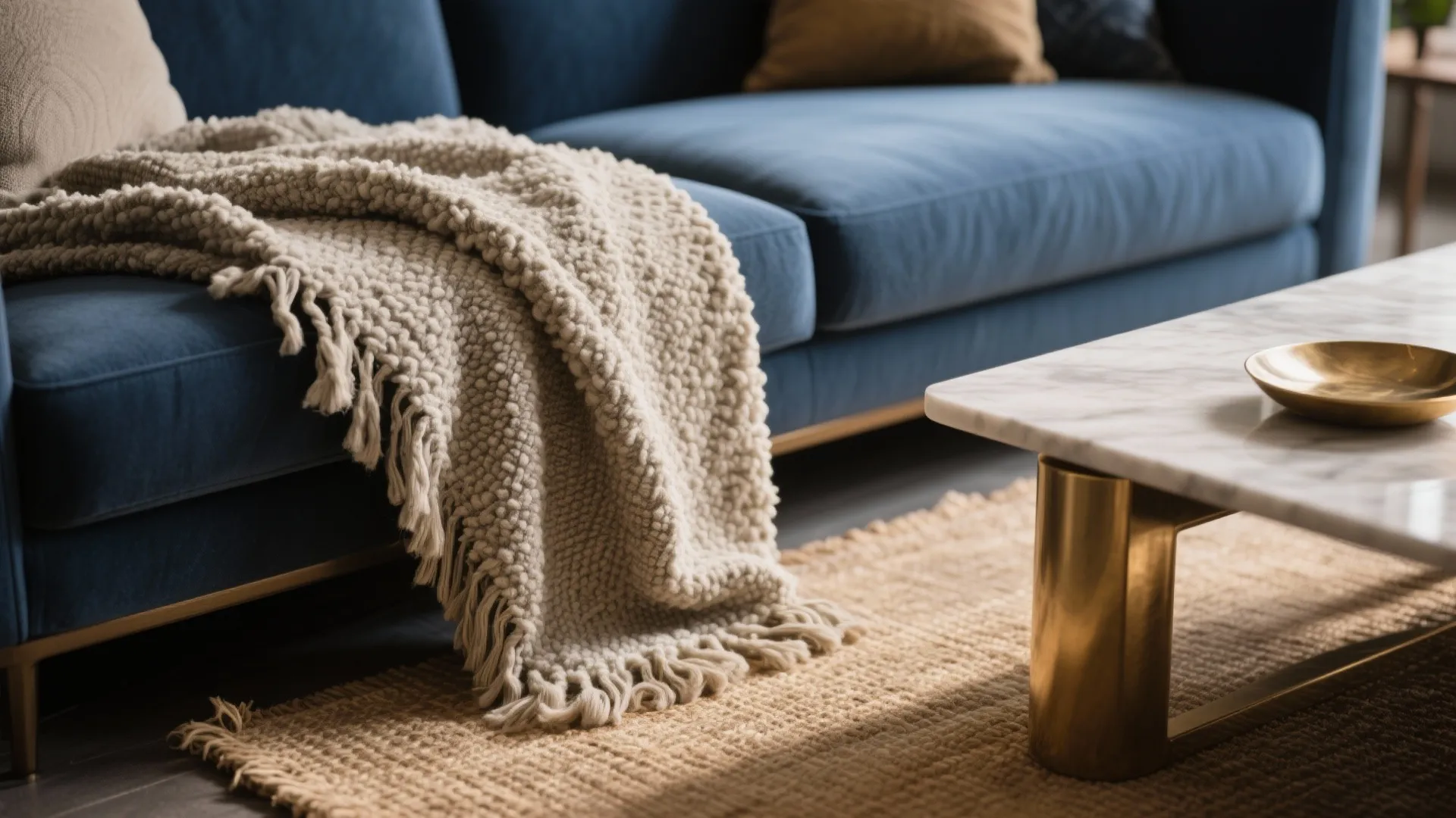 1. Layered textures to soften deep tones