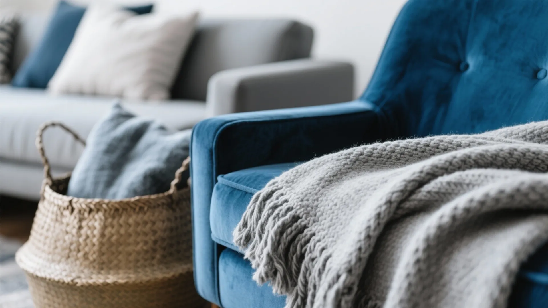 Layered Textures in Gray and Blue