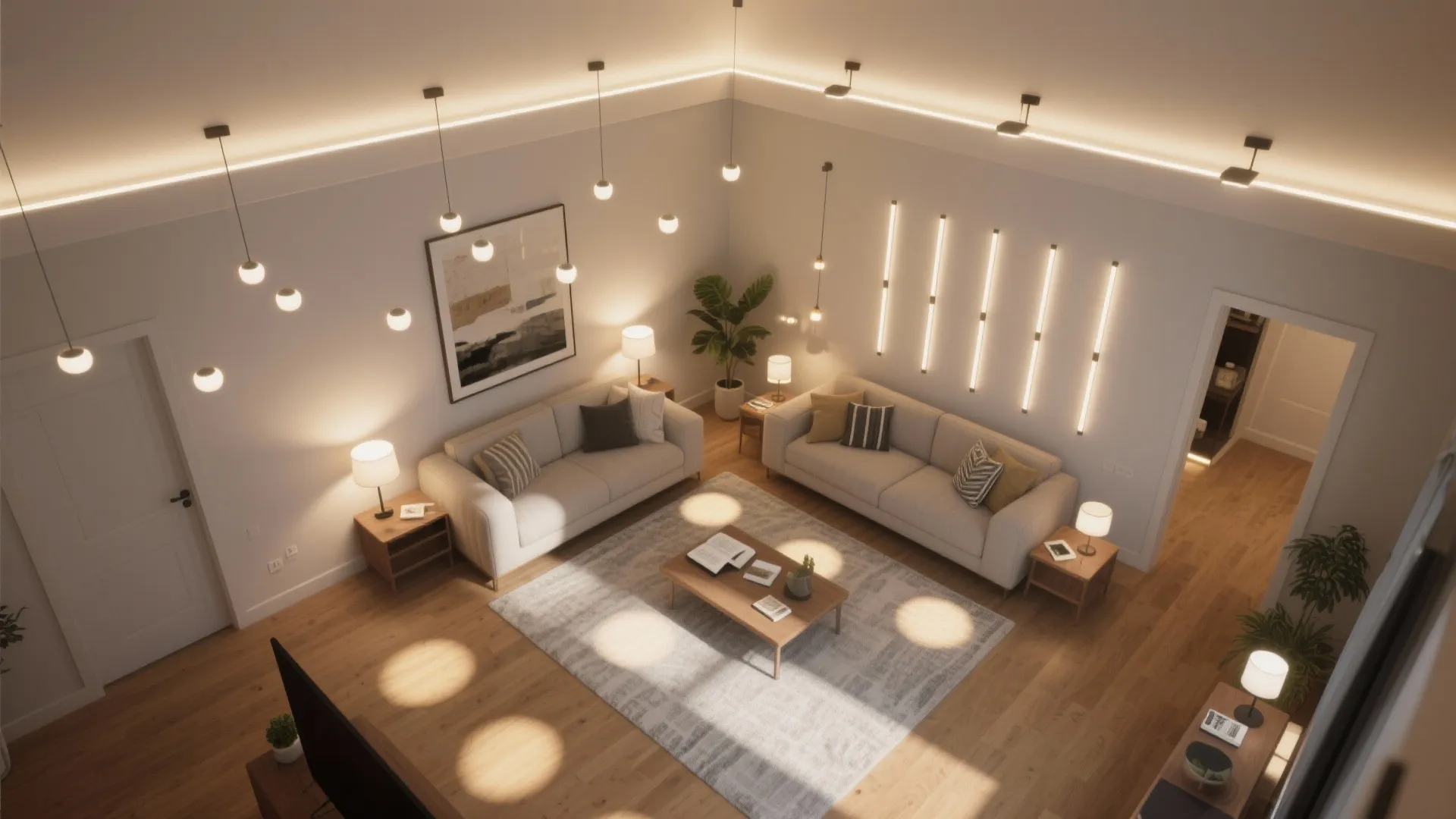 Layered lighting that works all day