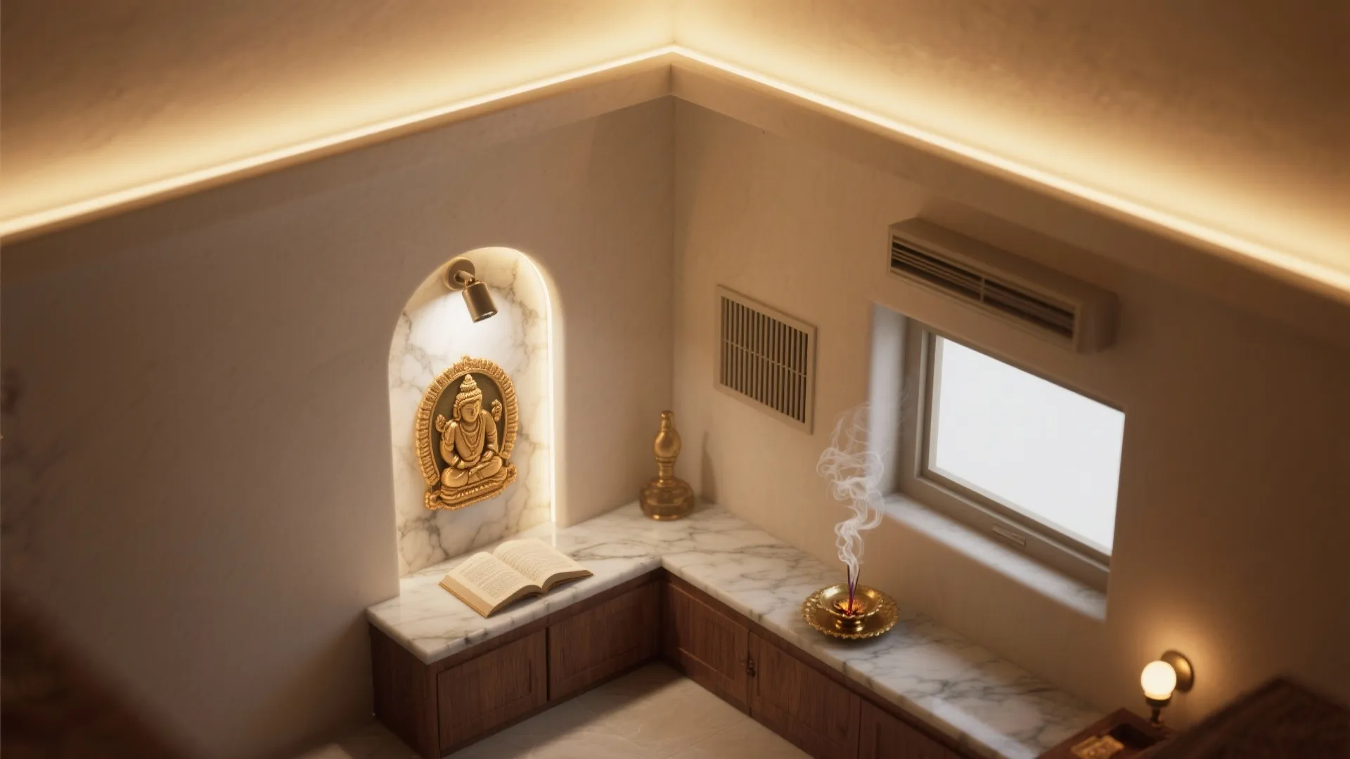 Layered Lighting and Clean Air for Calm Rituals