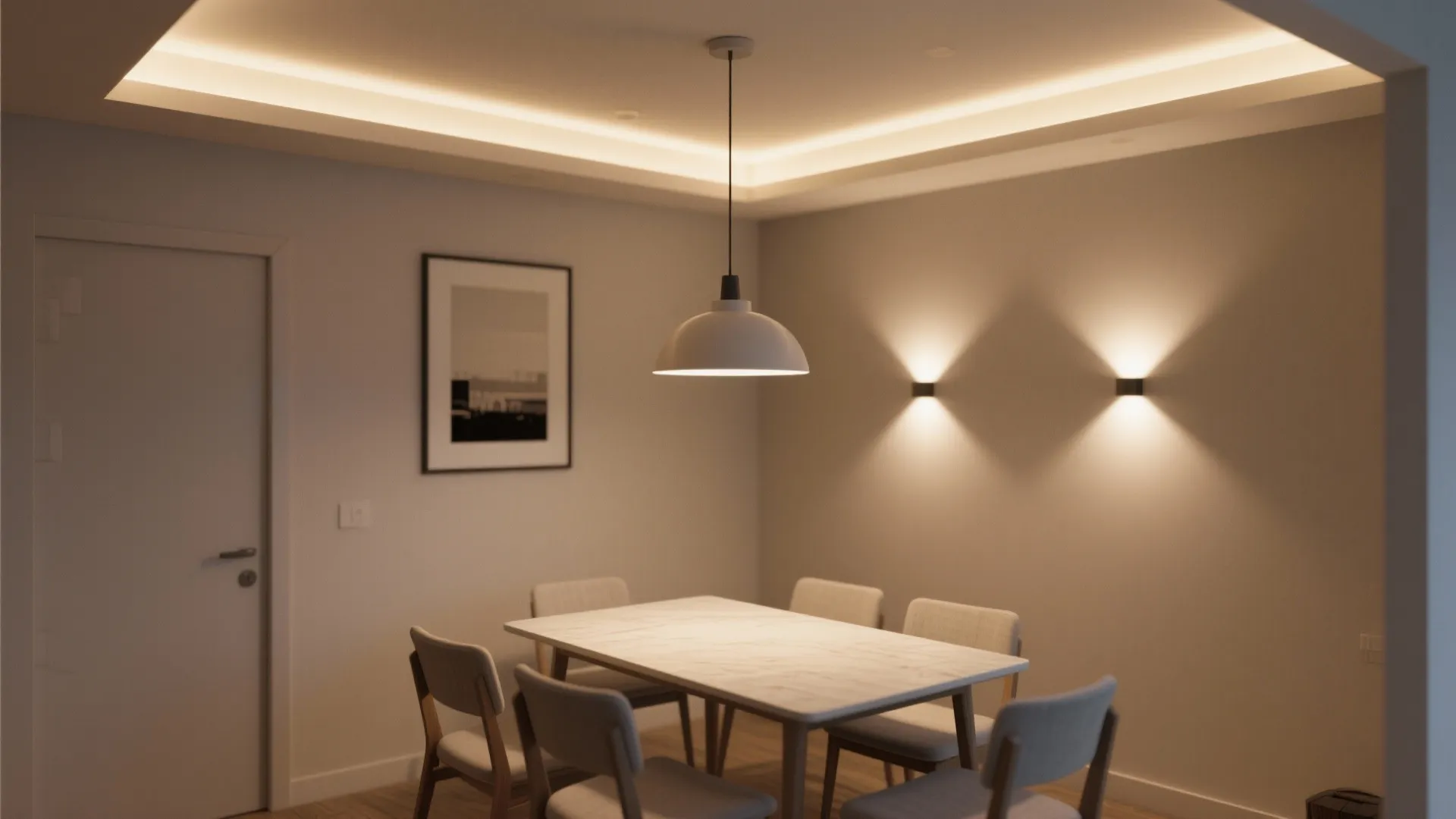 Layered Ambient + Task + Accent Lighting