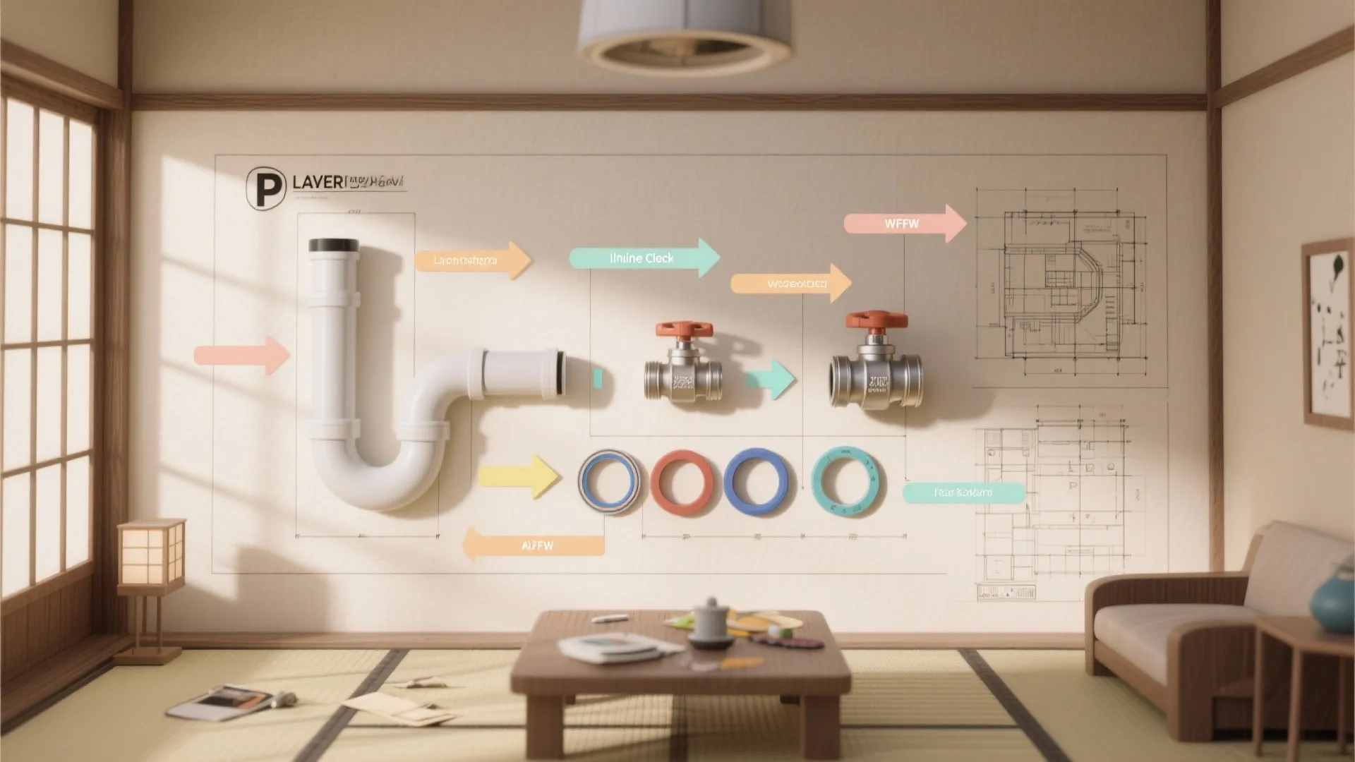 Tips 4: 逆流・臭気・虫対策を層で守る｜トラップ＋逆止弁＋パッキン