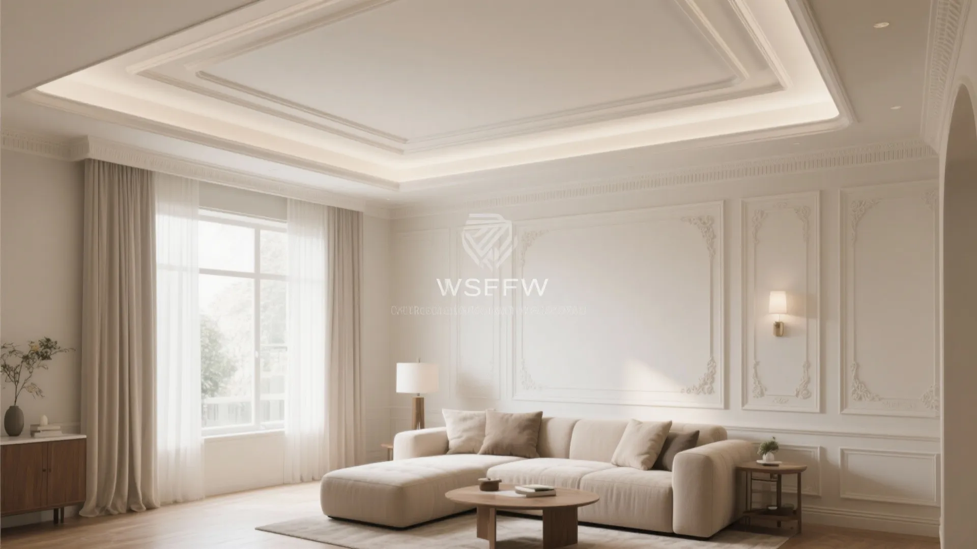 2. Layered Tray Ceiling