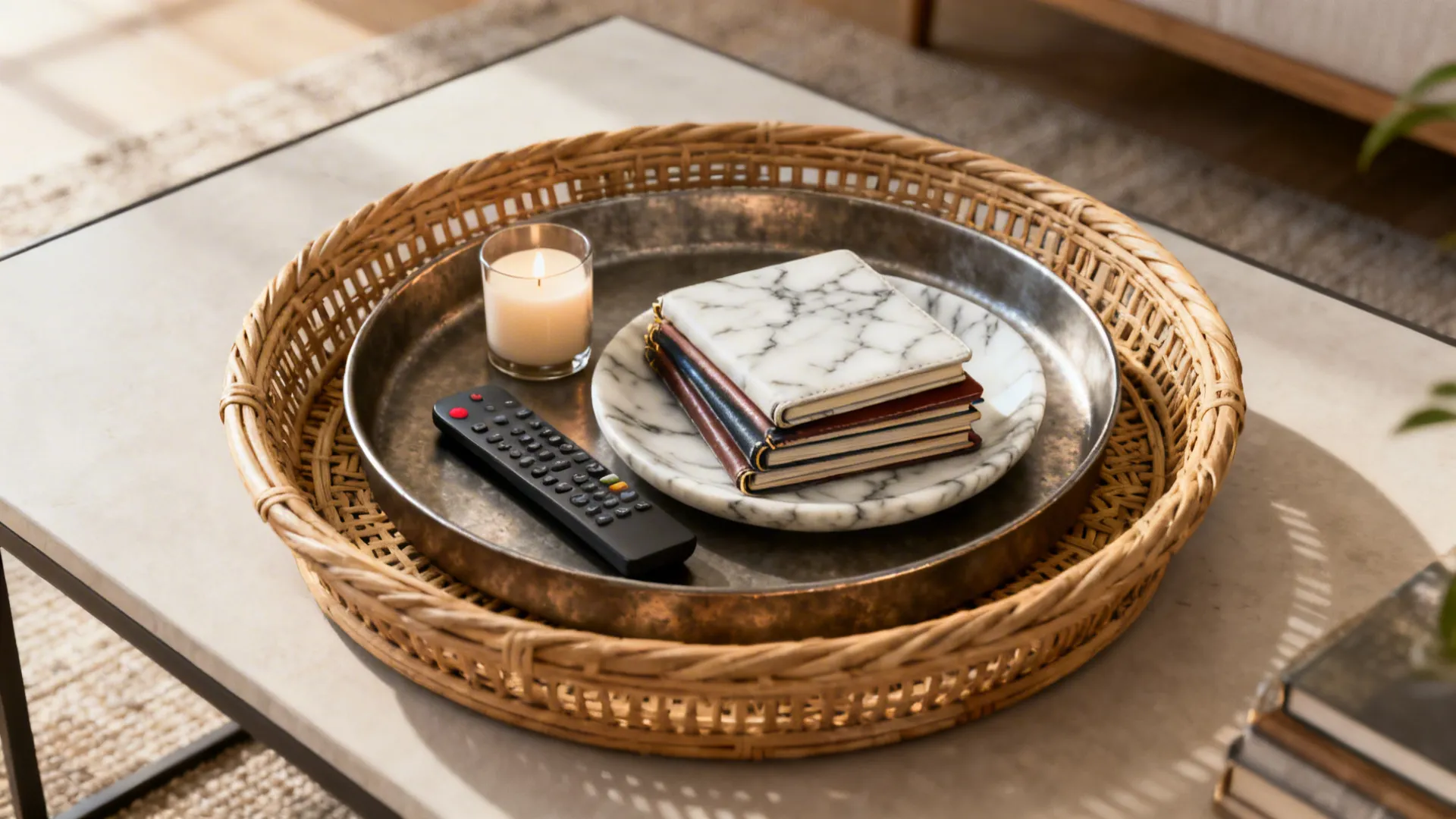 1. Layered trays for flexible styling