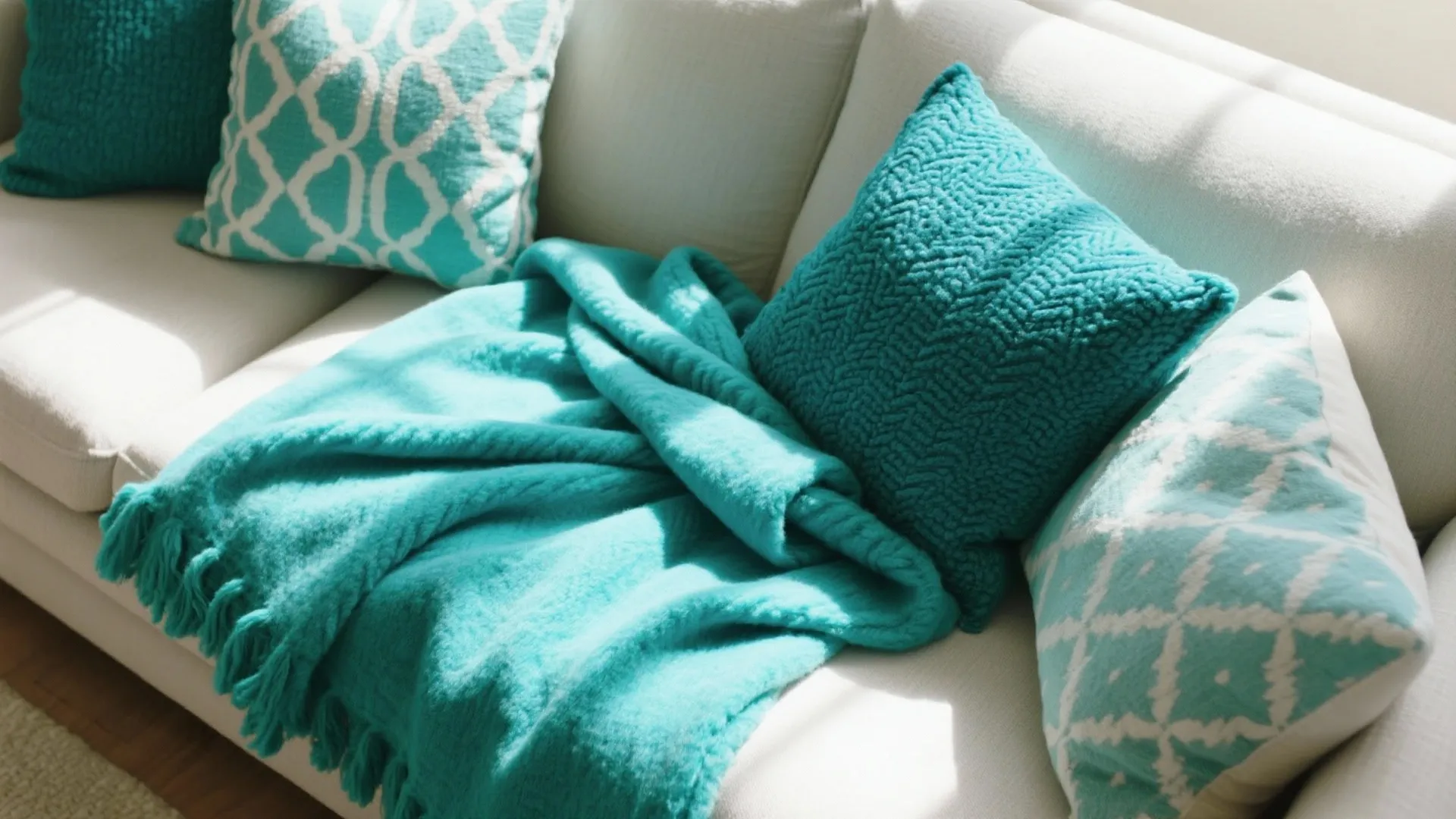 3. Layered Turquoise Textiles