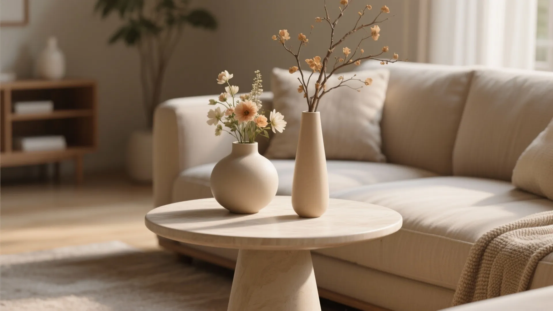 10. Layered Heights on Side Tables