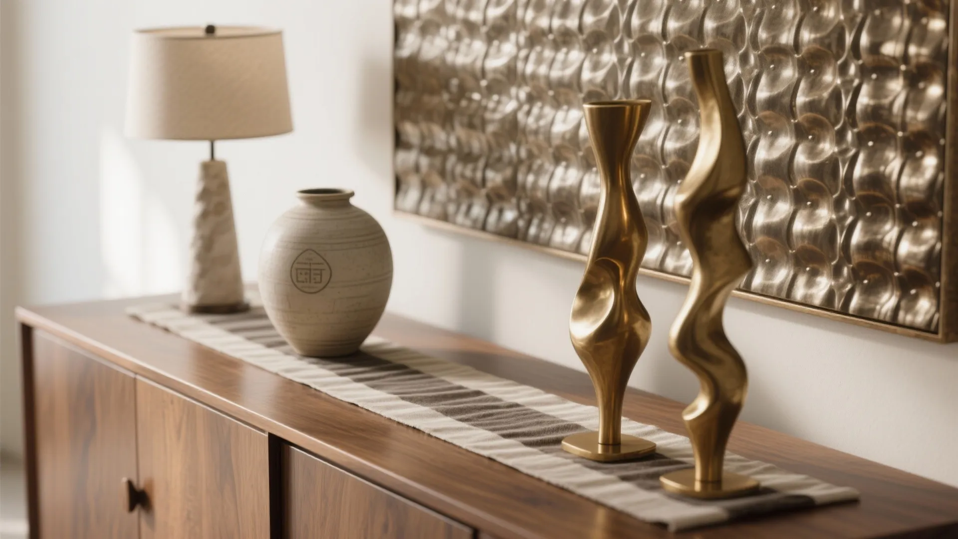 1. Layered vignettes: mix heights and textures