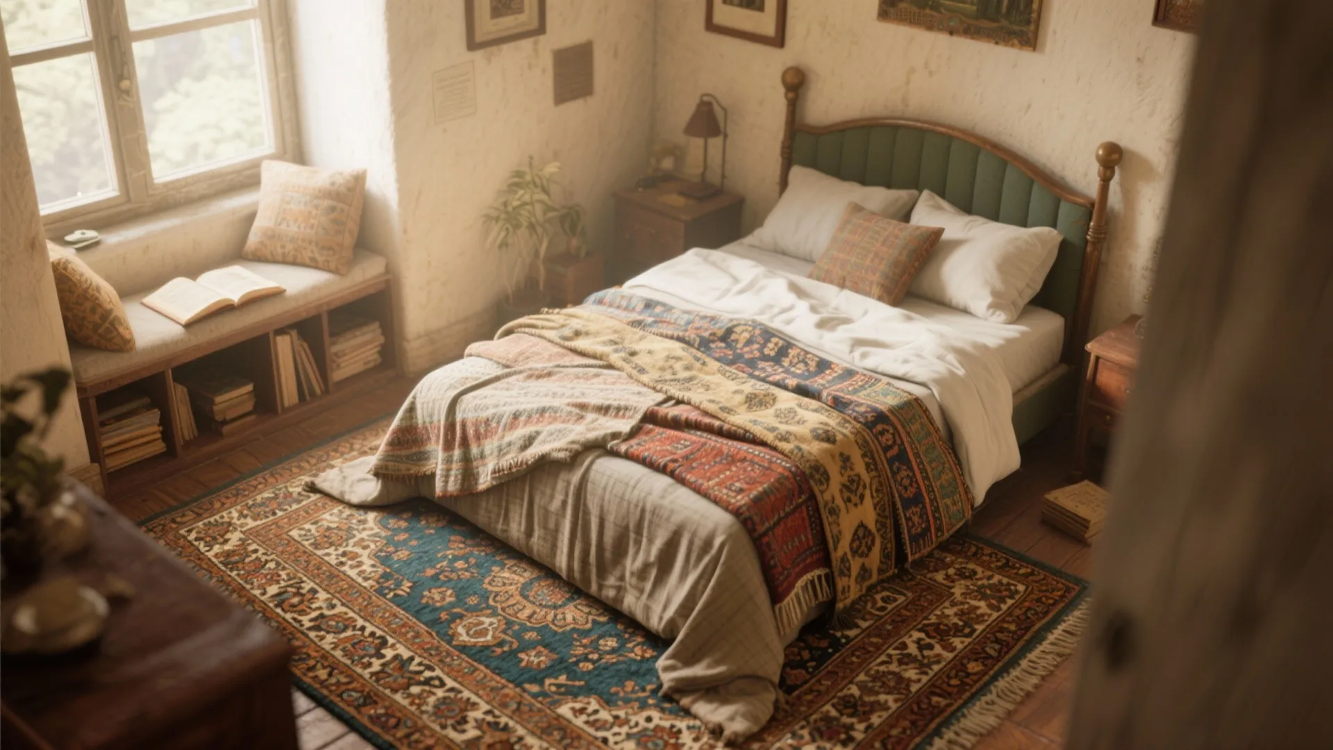 Idea 8: Vintage Rugs to Zone Space