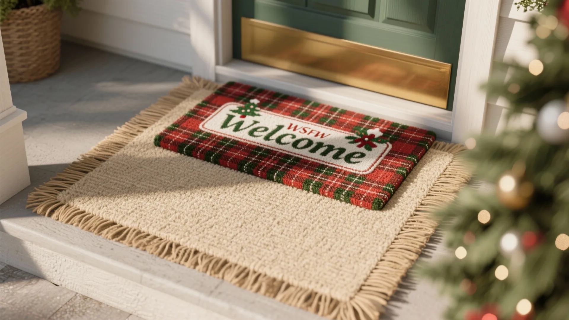 1. Layered Welcome Mats