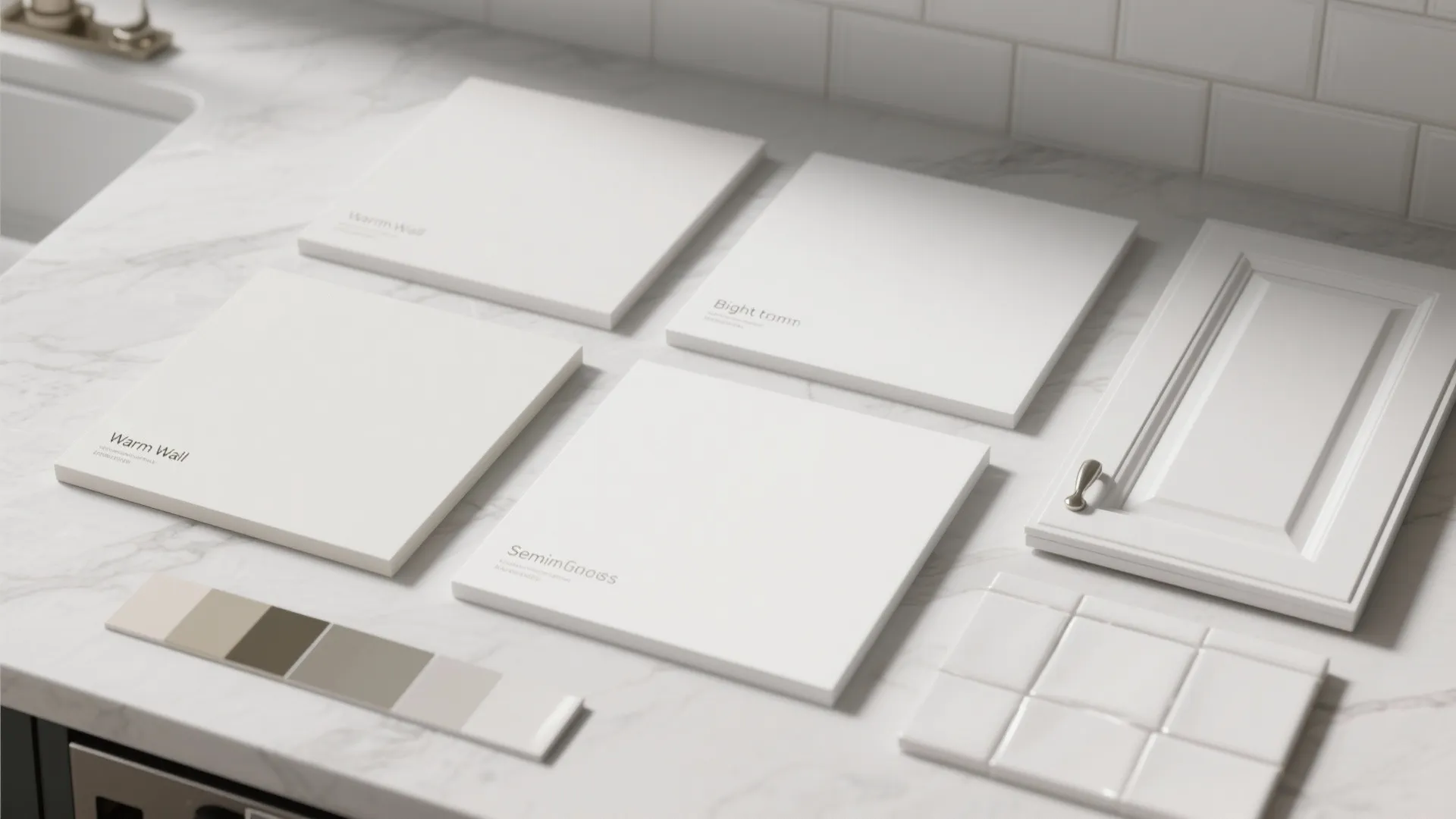 5. Layered Whites for Kitchens and Bathrooms