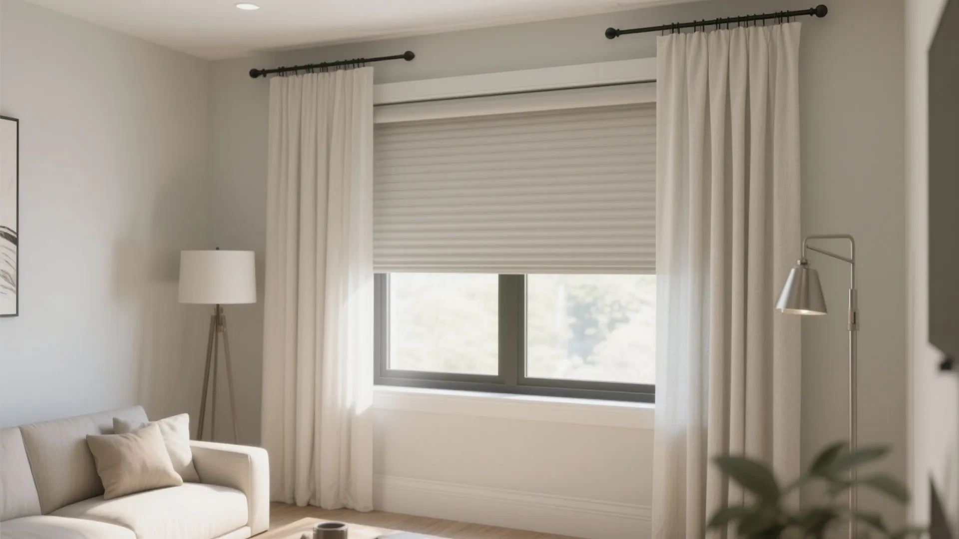 2. Layered Window Treatments for Control and Texture