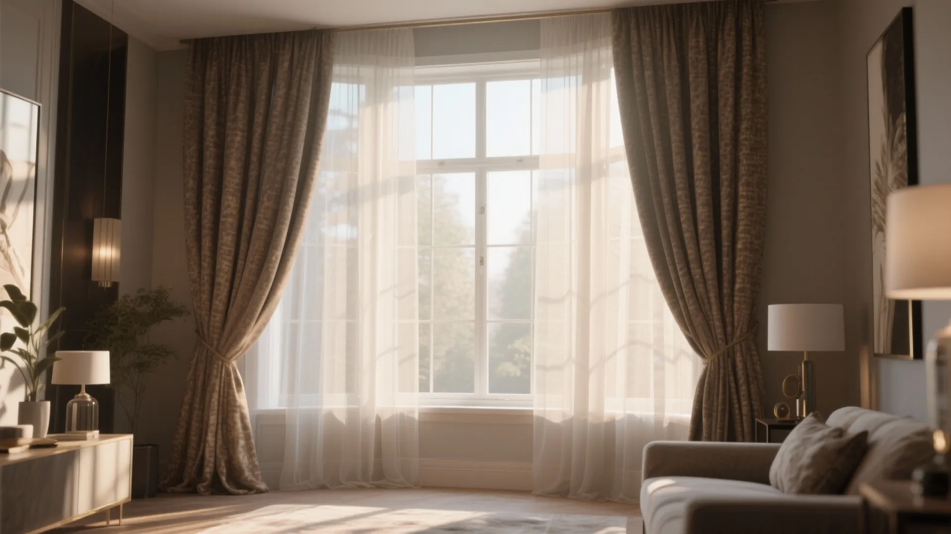 3. Layered Window Treatments