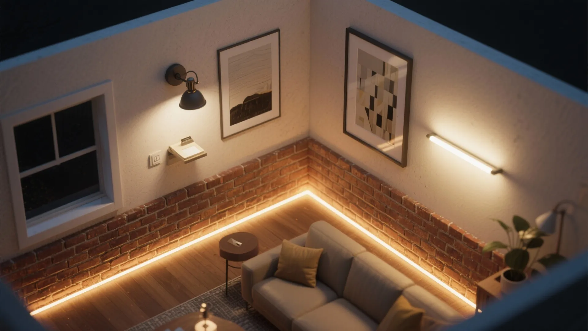 How I Layer Brick Wall Lights in Small Spaces